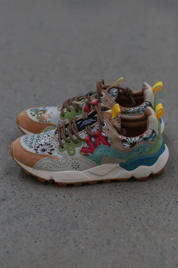 Flower Mountain/YAMANO 3 Hiking Shoes Series FM-FM63696-GCNMHDSL (Terracotta Orange/Rice Yellow/Pale Green) (FM63568)